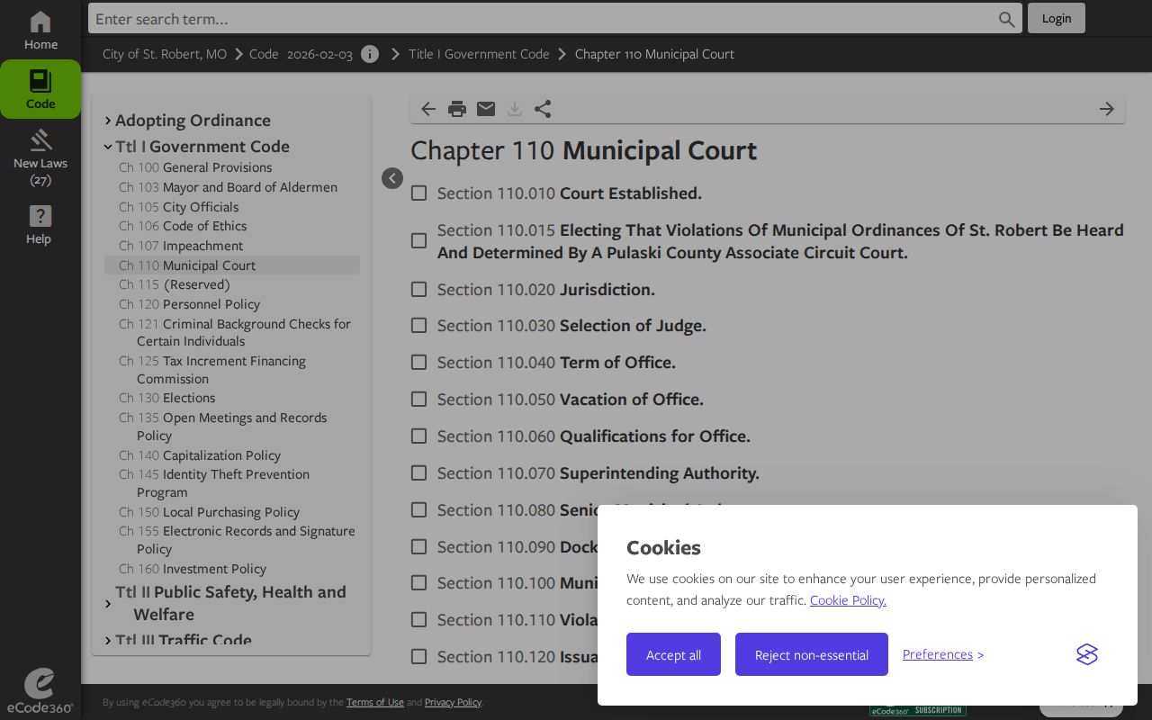 St. Robert Pulaski court docket 2024 ordinance associate-court transition